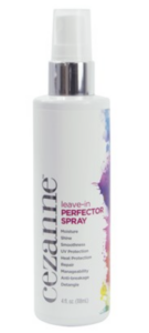 A spray bottle of leave in perfector